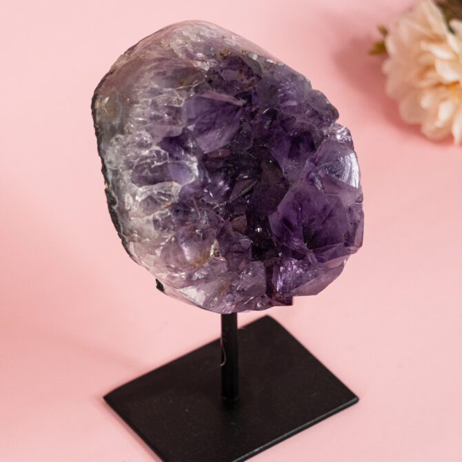 Amethyst Cluster on Stand - 1.08 Kg