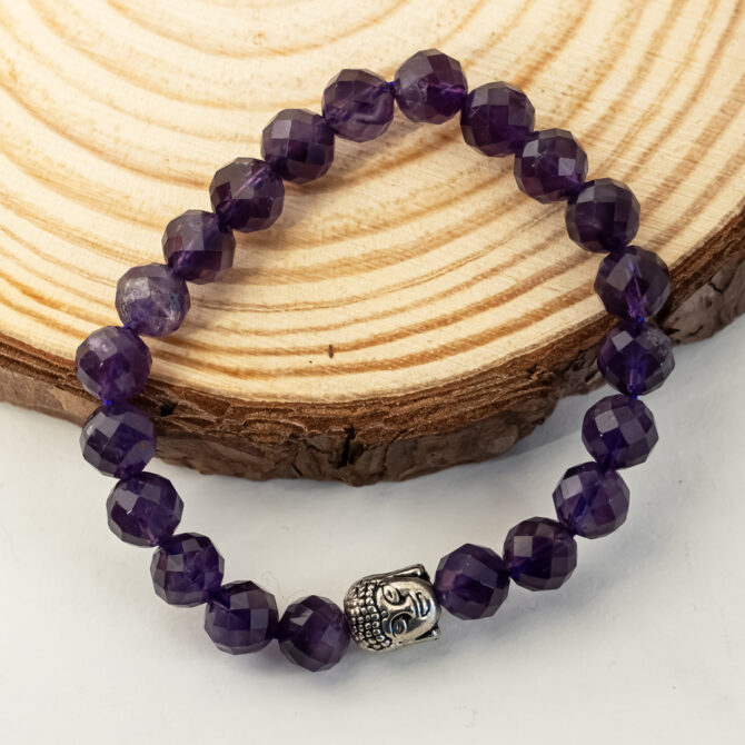 Amethyst Diamond cut Bracelets
