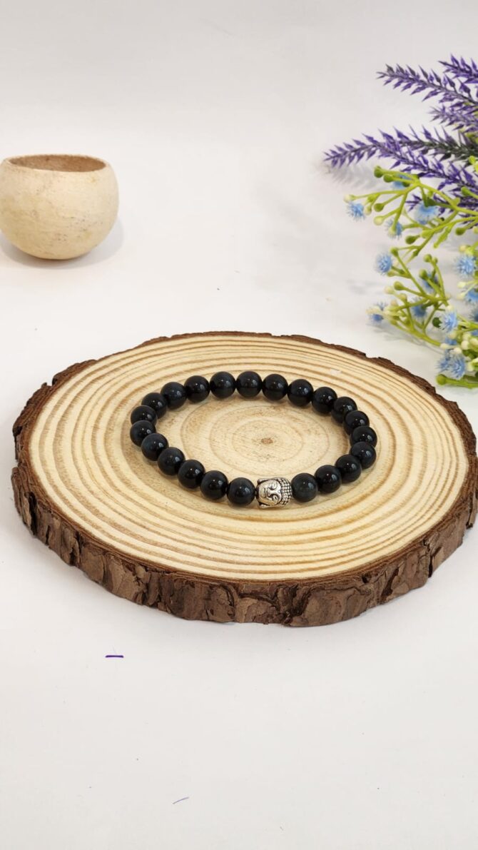 Blue Tiger Eye Round Bead Bracelets