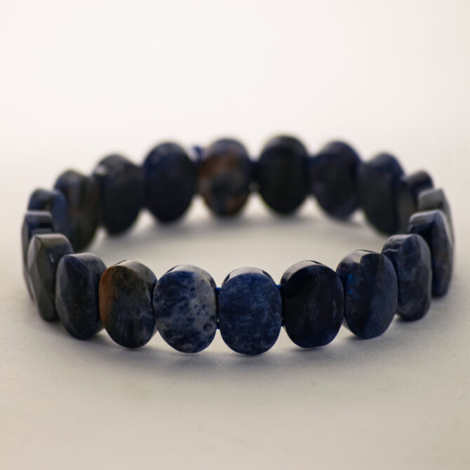 Sodalite Oval Faceted Bracelet
