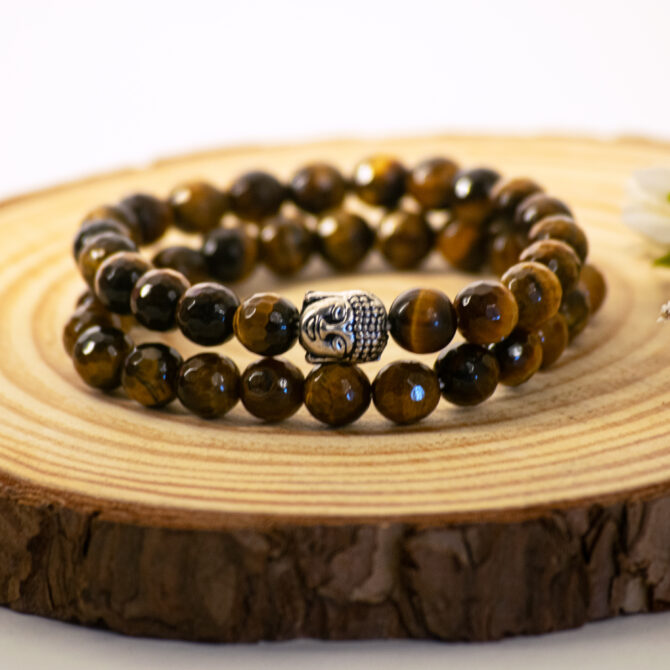 Tiger eye Diamond cut Bracelets