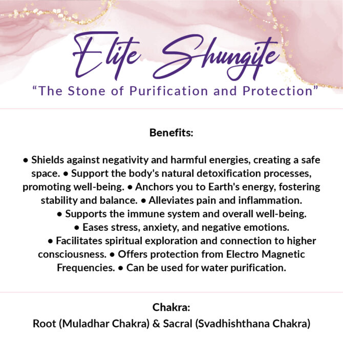 Elite Shungite Round Bead Bracelets