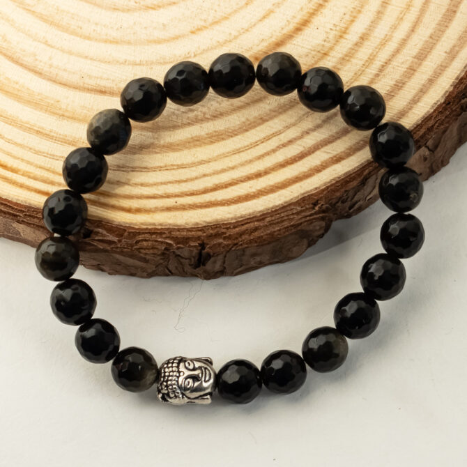 Golden Obsidian Diamond cut Bracelets
