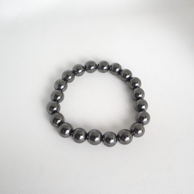 Hematite Round Bead Bracelets