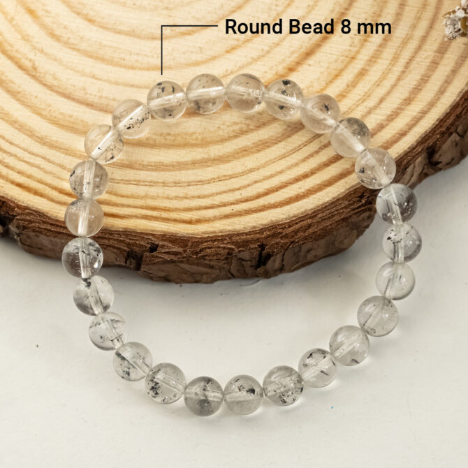 Herkimer Diamond Round Bead Bracelets
