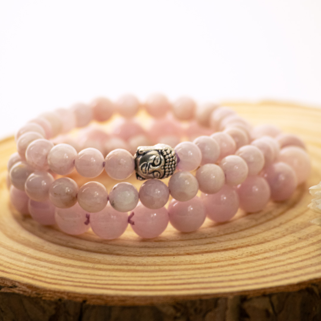 Kunzite Round Bead Bracelets