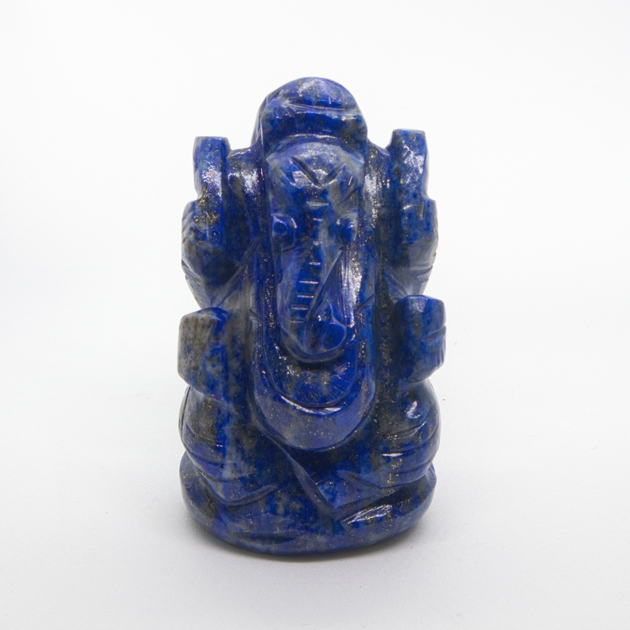 Lapis Lazuli Ganesha Idol / Murti - Wisdom & Communication