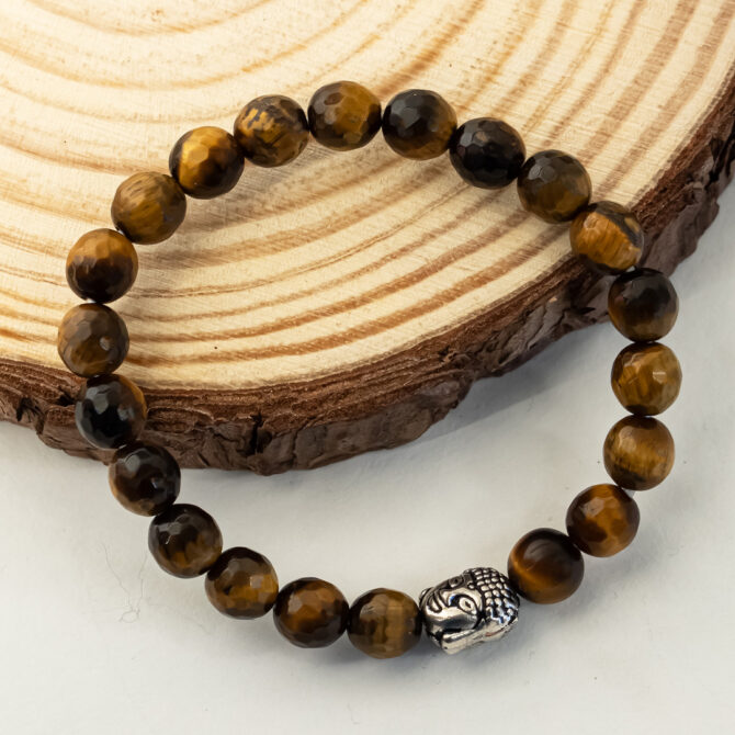 Tiger eye Diamond cut Bracelets