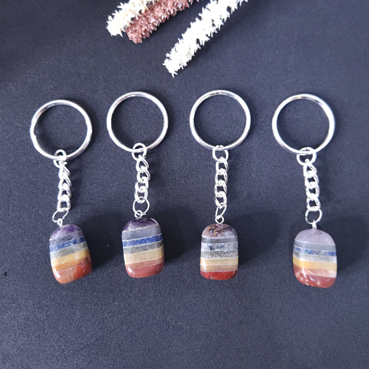 7 Chakra Tumble Keychain