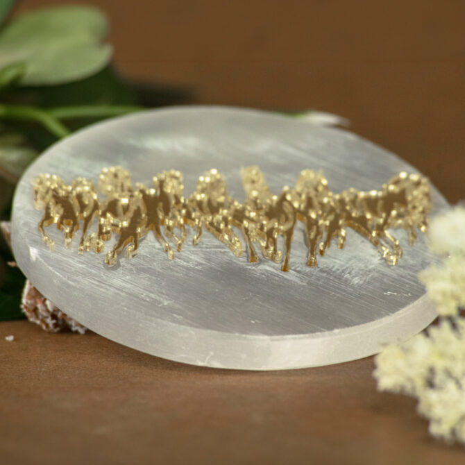 Selenite Round Charging plates-3 inch