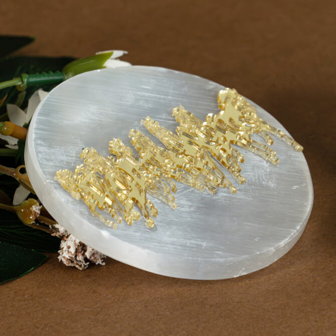 Selenite Round Charging plates-3 inch