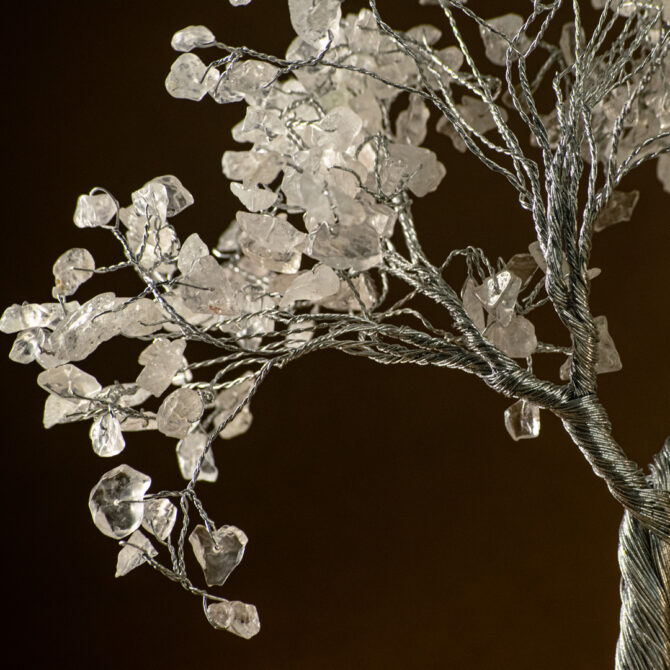 Clear Quartz Tree - Zeolite Base
