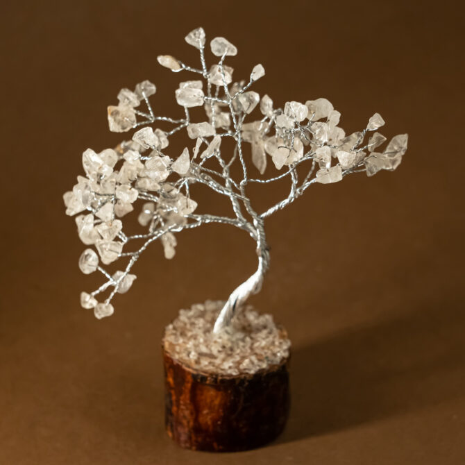 Clear Quartz Tree - Zeolite Base