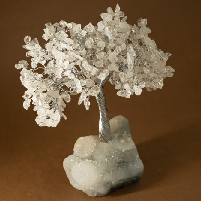Clear Quartz Tree - Zeolite Base