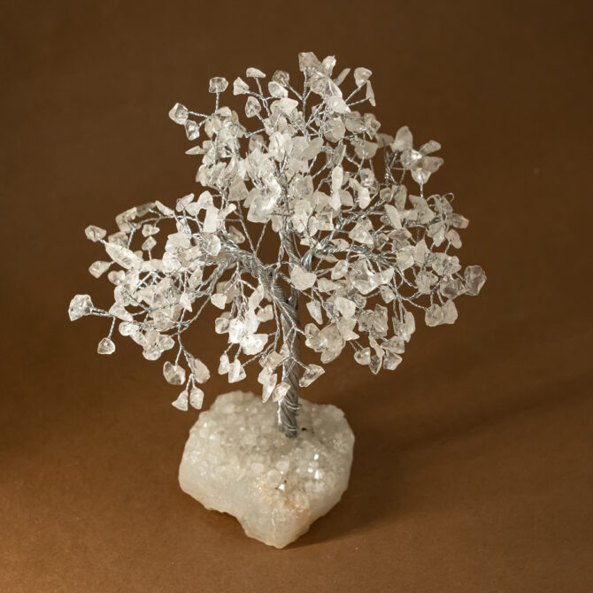 Clear Quartz Tree - Zeolite Base
