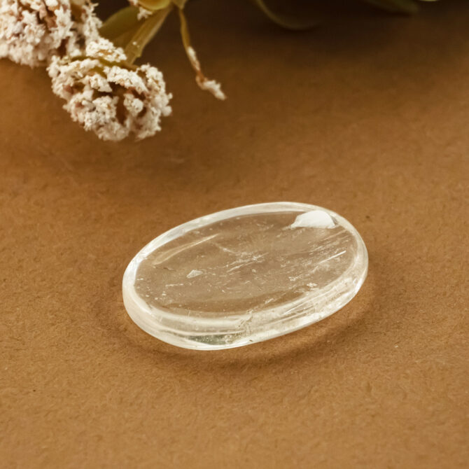 Clear Quartz Worry Stone