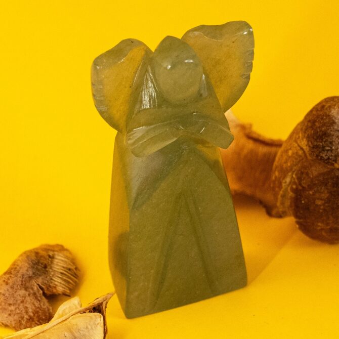 Green Aventurine Angel with Wings