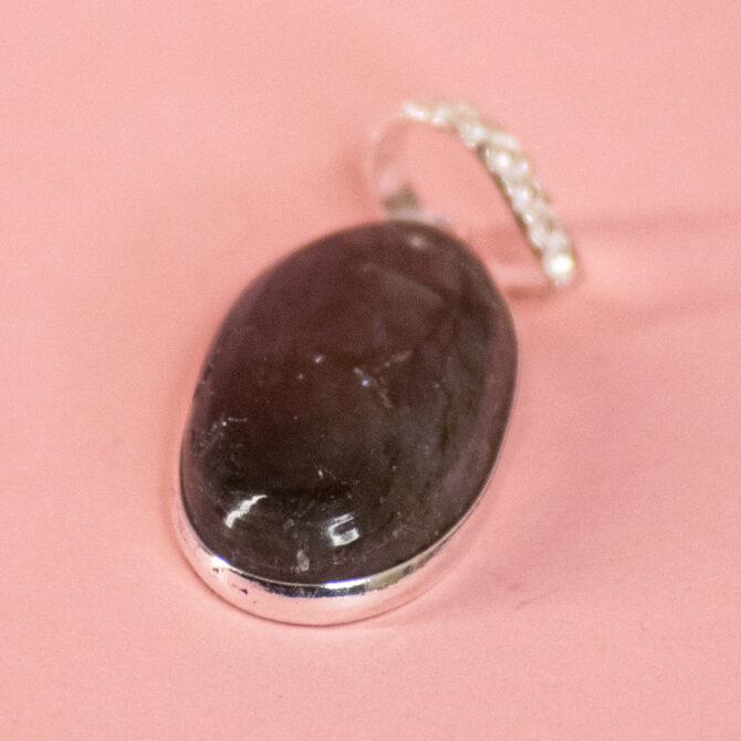 Labradorite Oval Shape Silver Pendant