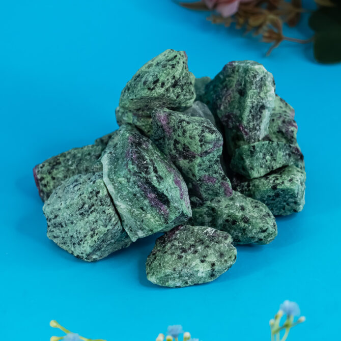 Ruby in Zoisite Rough Raw Stone