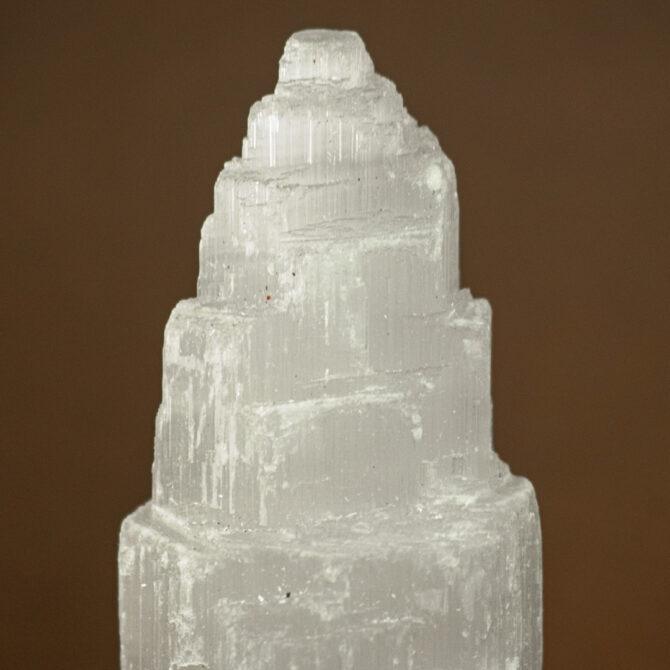 Selenite Sky Scraper Tower