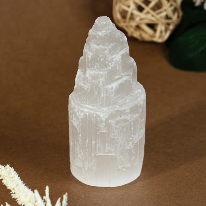 Selenite Sky Scraper Tower