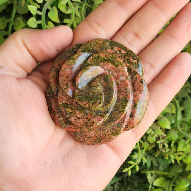 Unakite Crystal Flower