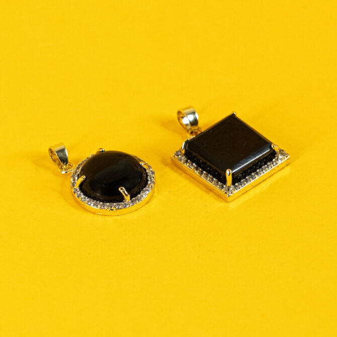 Black Onyx studded Pendants
