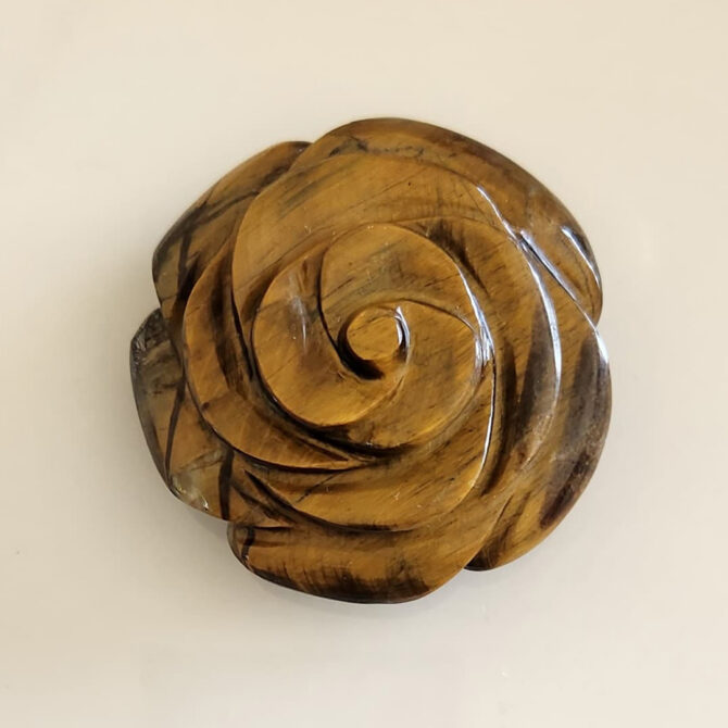 Tiger eye Crystal Flower