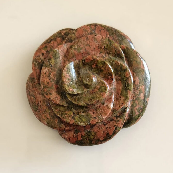 Unakite Crystal Flower