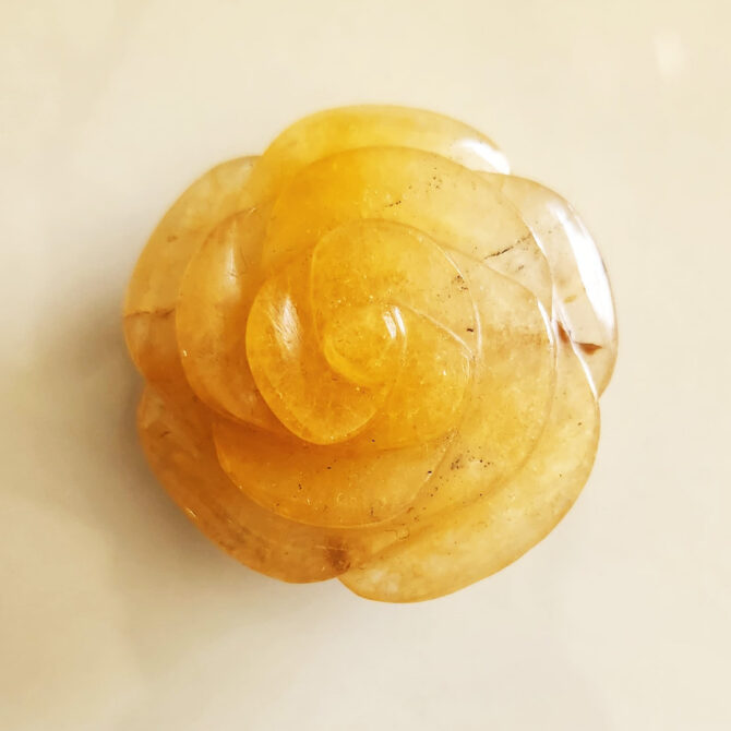 Yellow Aventurine Crystal Flower