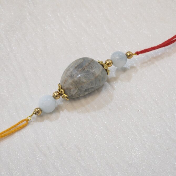 Aquamarine Tumbled Rakhi