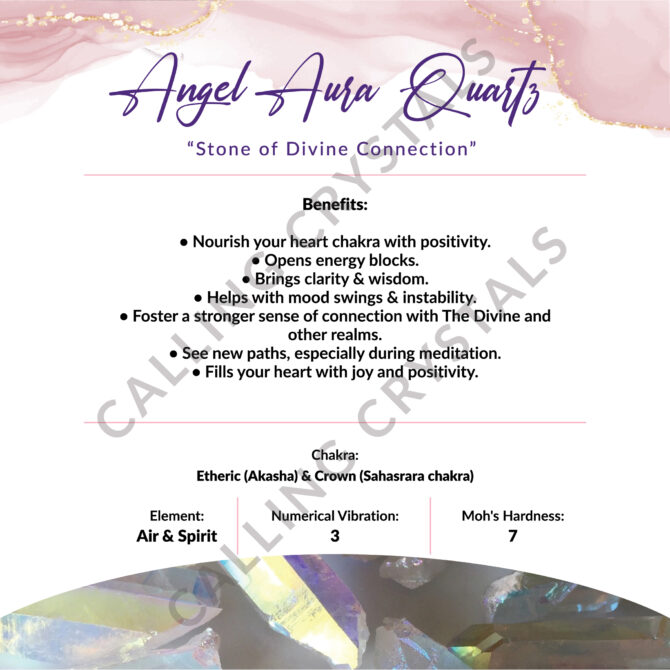 Angel Aura Quartz Round Bead Bracelet