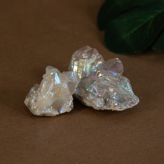 Angle Aura Quartz Cluster