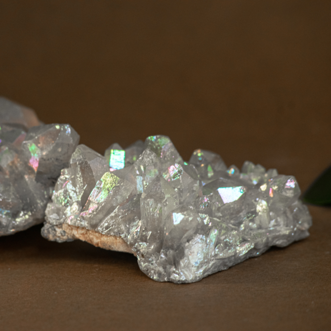 Angle Aura Quartz Cluster