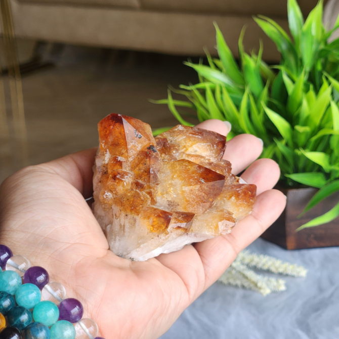 Citrine Raw Flat Cluster