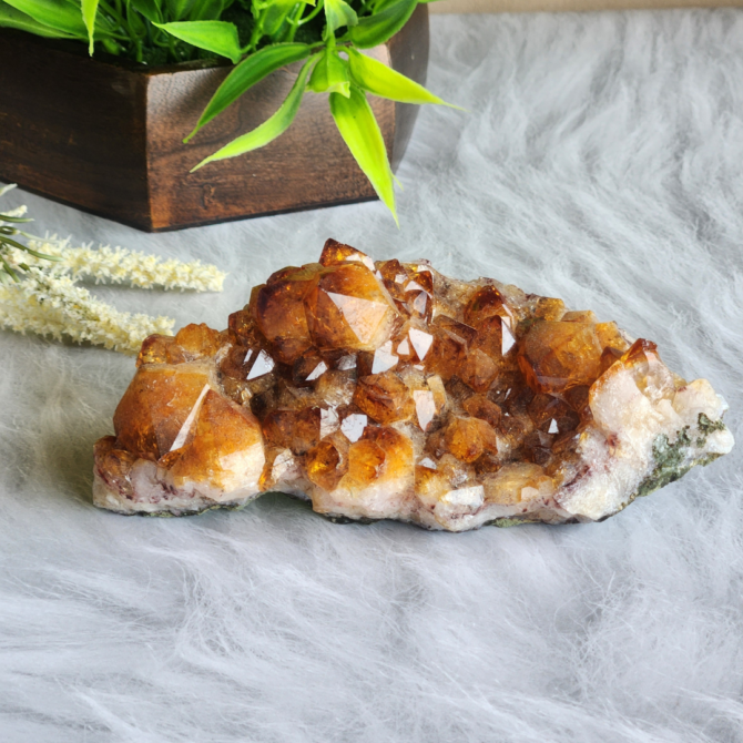 Citrine Raw Flat Cluster