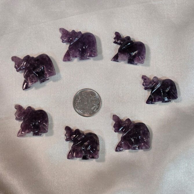 Mini Crystal Elephants - Wisdom and Good Luck