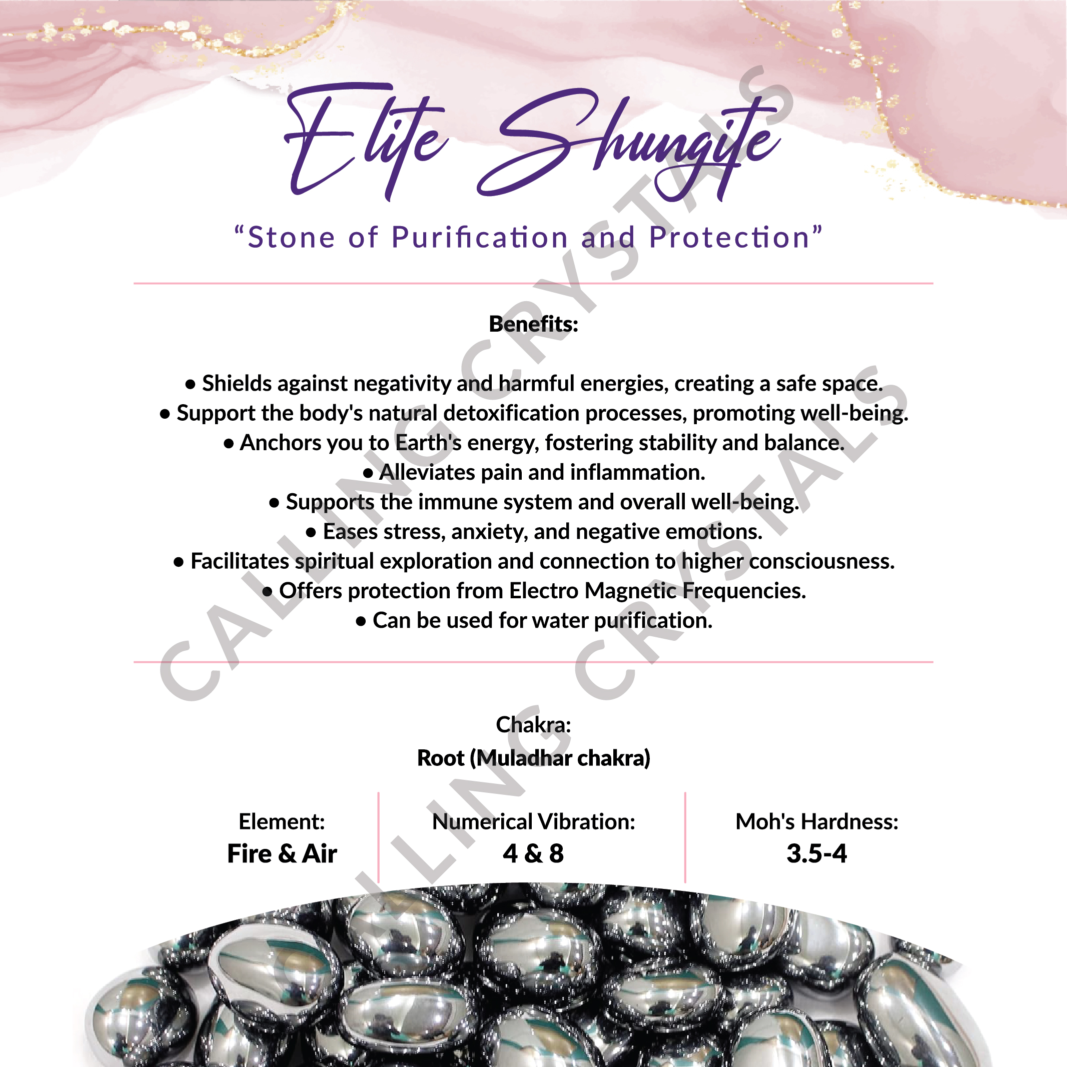 Elite Shungite Round Bead Bracelets