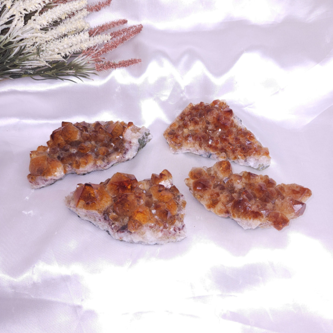 Citrine Raw Flat Cluster