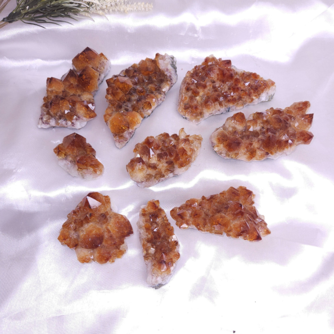 Citrine Raw Flat Cluster