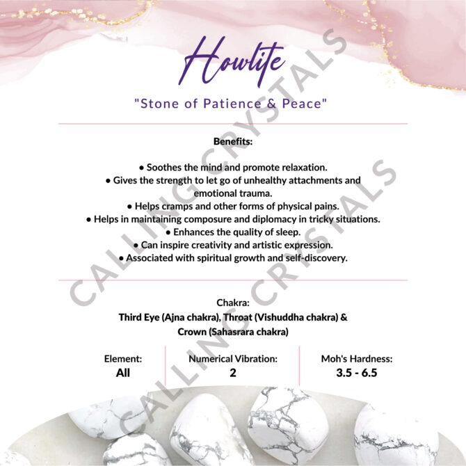 Howlite Tumble Stones