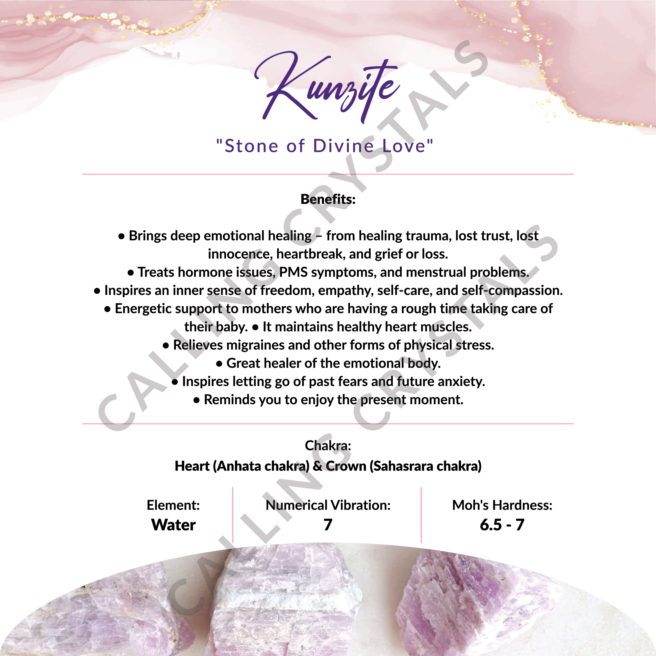 Kunzite Round Bead Bracelets