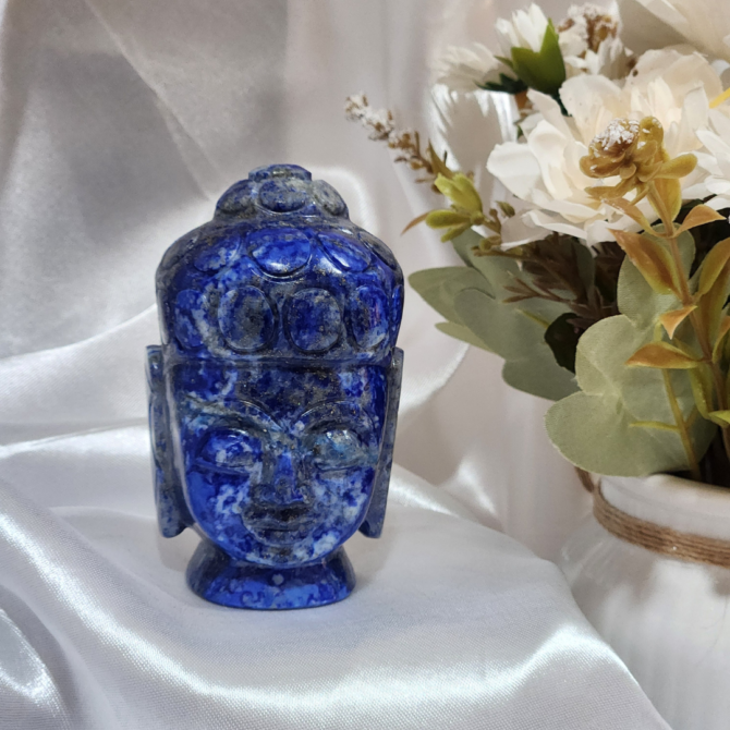 Lapis Lazuli Buddha Head