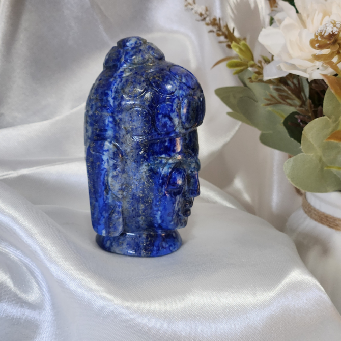 Lapis Lazuli Buddha Head