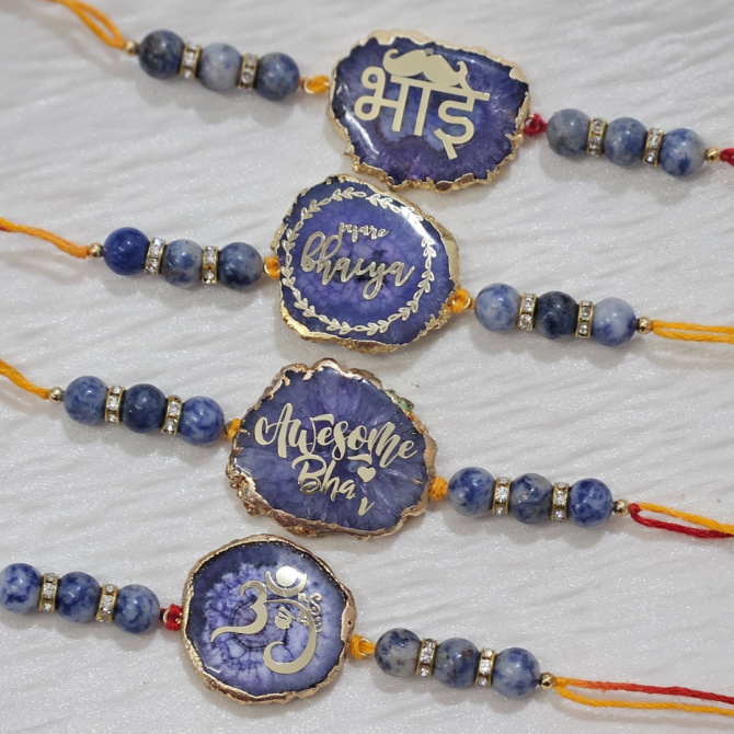 Sodalite - Blue Agate Rakhi