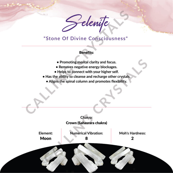 Selenite Sky Scraper Tower