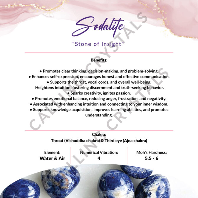 Sodalite OM Engraved Rakhi