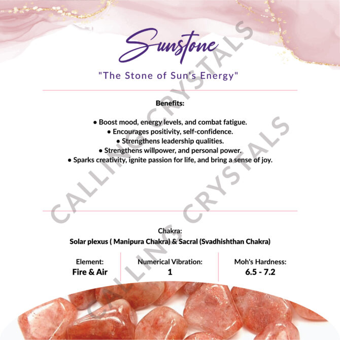 Sunstone Crystal Flower