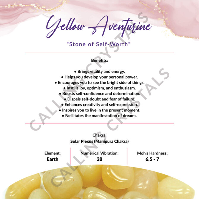 Yellow Aventurine Ganesha Idol / Murti